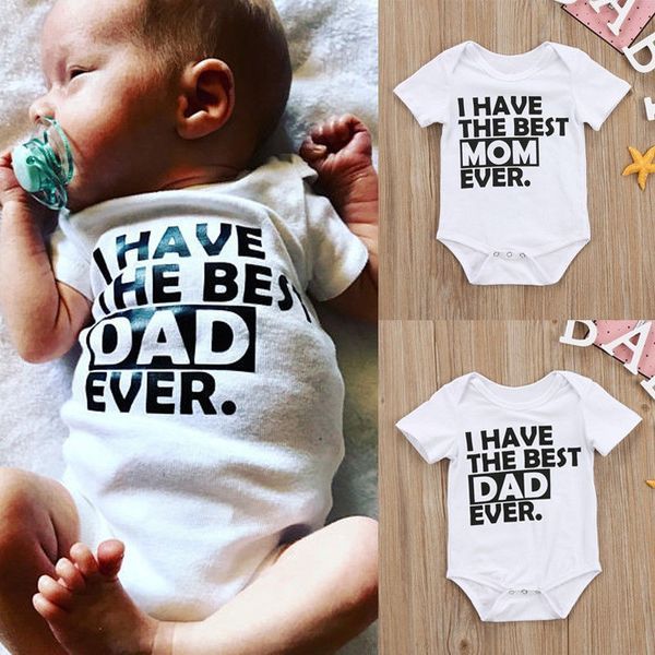Newborn Baby Romper
*I have the best MOM ever
*I have the best DAD ever